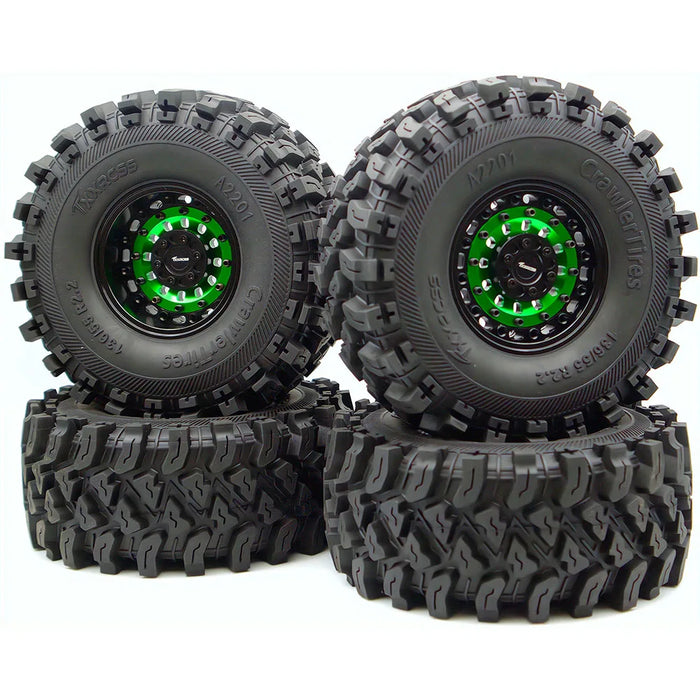 TxxRcss 4PCS 2.2" 136x55mm Beadlock Wheel Set 1/10 (Alu)