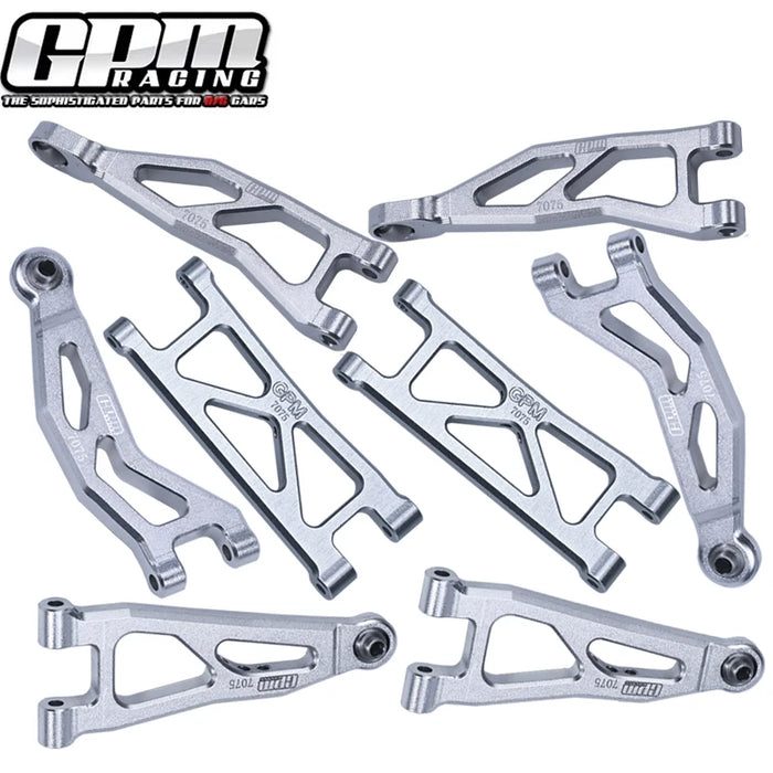 GPM Front & Rear Suspension Arms Set for ARRMA Granite, Typhon Grom 1/18 (AL)