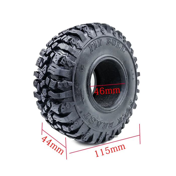 4PCS 1.9" 115x45mm 1/10 Crawler Tires (Rubber)
