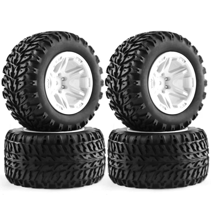 4PCS 105x52mm 1/10 Truggy Wheels Set (Plastic, Rubber)