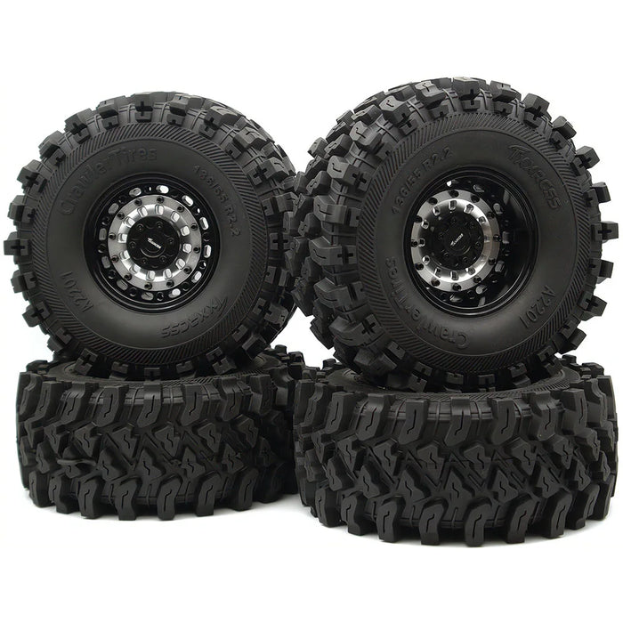 TxxRcss 4PCS 2.2" 136x55mm Beadlock Wheel Set 1/10 (Alu)