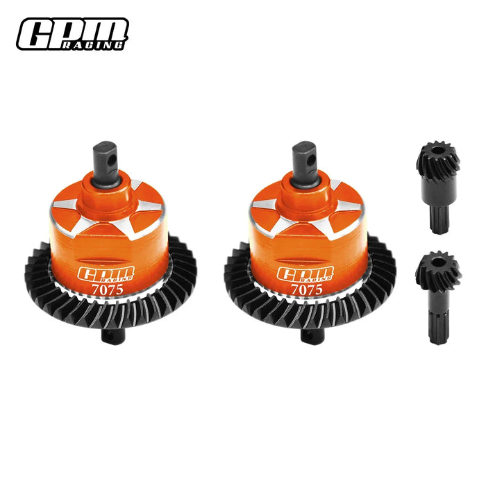 GPM F & R Complete Diffs for Traxxas Mini 1/16 (Alu)