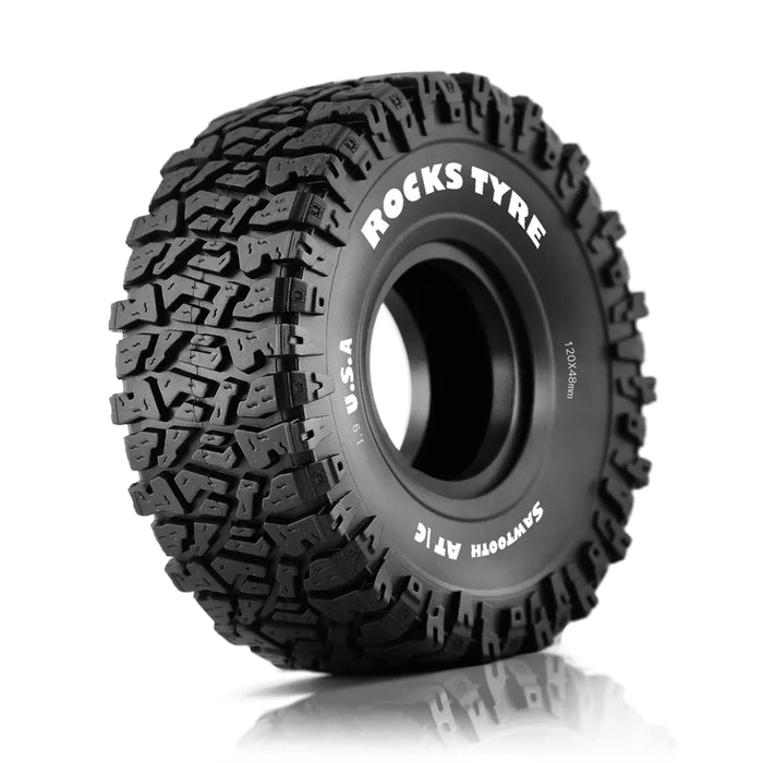 4PCS 1.9" 120x48mm 1/10 Crawler Tires (Rubber)