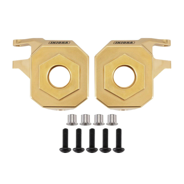 INJORA Steering Knuckle for Axial SCX10 III AR45 Straight Axle 1/10 (Messing)