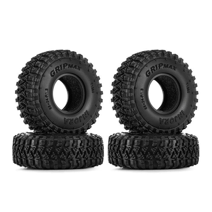 INJORA 1.3" 68x24mm 1/18 1/24 Crawlers Tires (S4) T1350