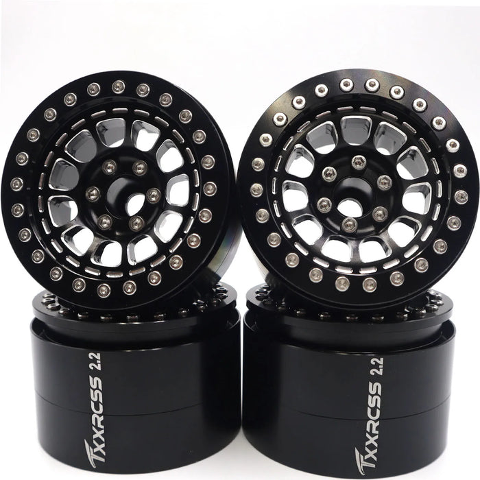 TxxRcss 4PCS 2.2" 61.5x40.5mm Beadlock Wheel Rims 1/10 (Alu)
