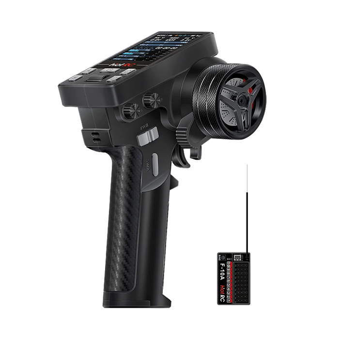 HotRC CT-10B 10Ch 2.4GHz Transmitter w/ F10-A Receiver