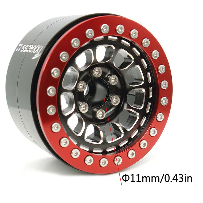 TxxRcss 4PCS 2.2" 61.5x40.5mm Beadlock Wheel Rims 1/10 (Alu)