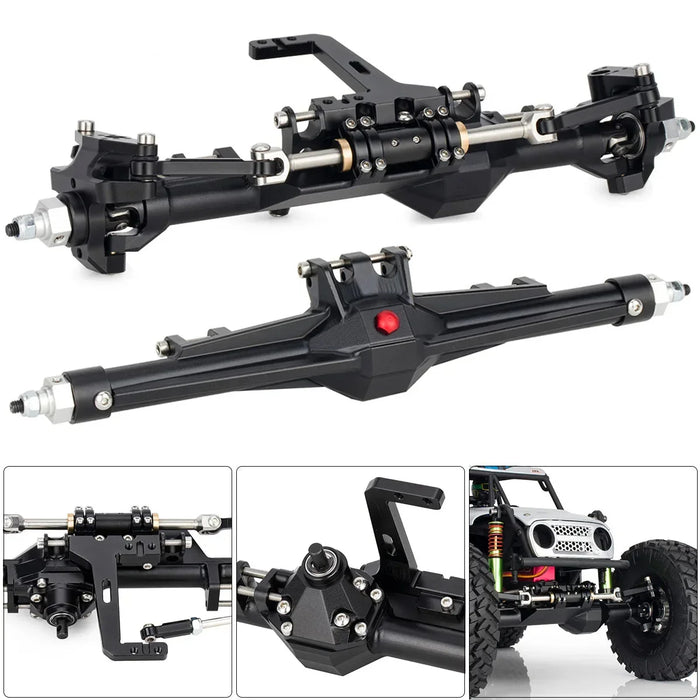 Front & Rear Straight Axle Set for Vanquish H10 1/10 (Alu)