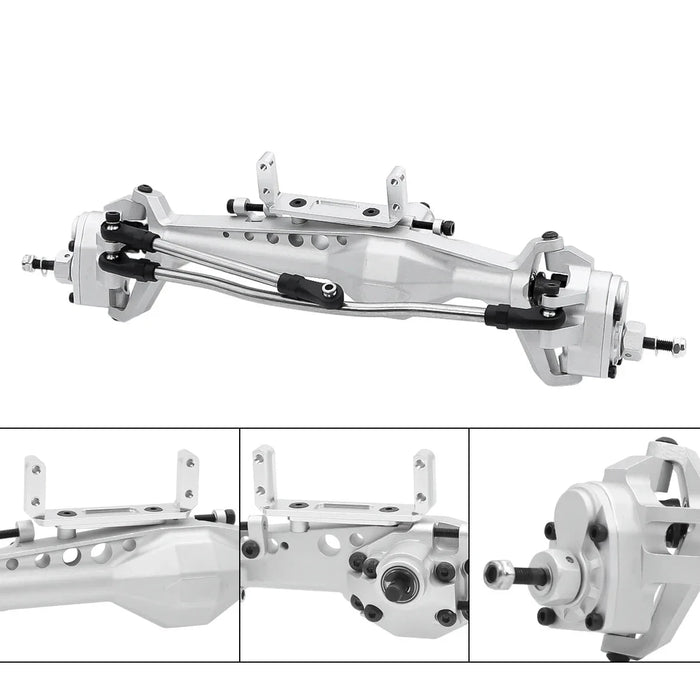 Essieu portail avant arrière décalé F9 avec supports de servo pour Axial Capra 1.9 UTB 1/10 (aluminium)