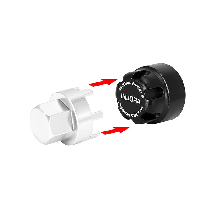 INJORA M2 M2.5 Wheel Lock Nuts with Aluminium Cap 1/24 1/18
