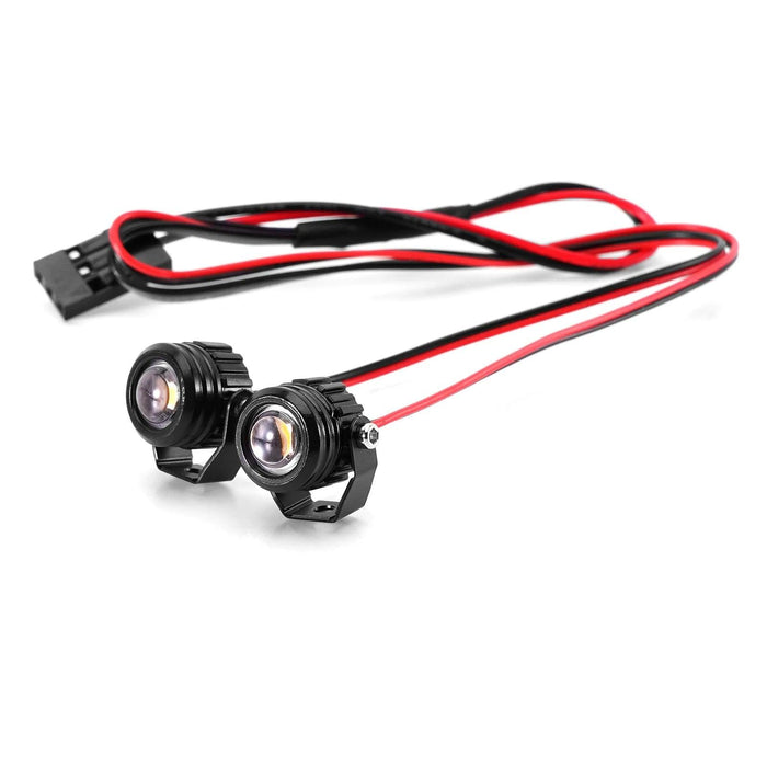 INJORA 1/18 1/24 Lumières LED Rondes (Blanc, Jaune)