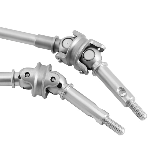 Arbres à double joint de +4mm pour Axial SCX24 1/24 (Métal)
