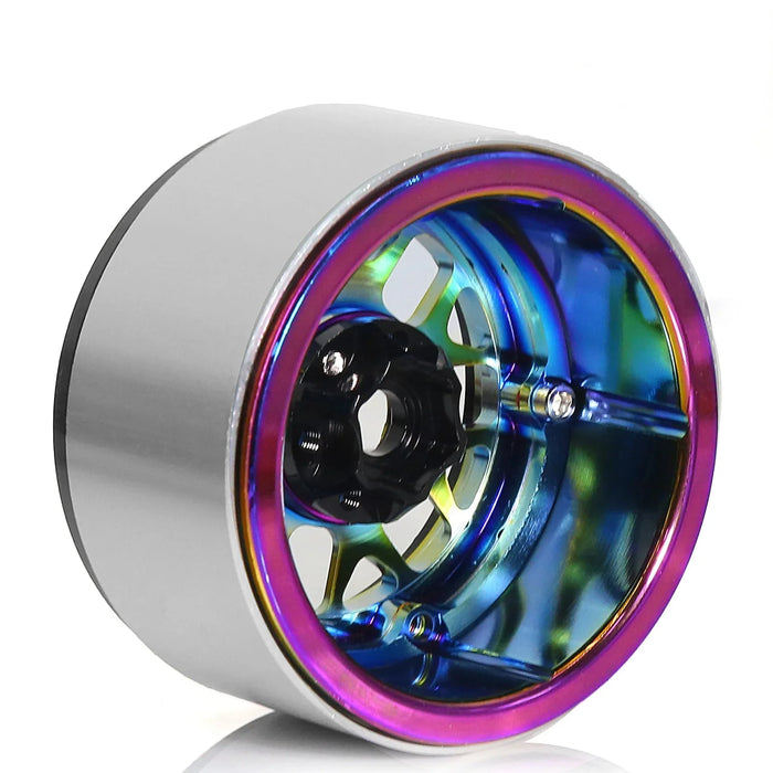 4PCS 2.2" 61.5x35mm 1/10 Crawler Beadlock Wheels (Metal)