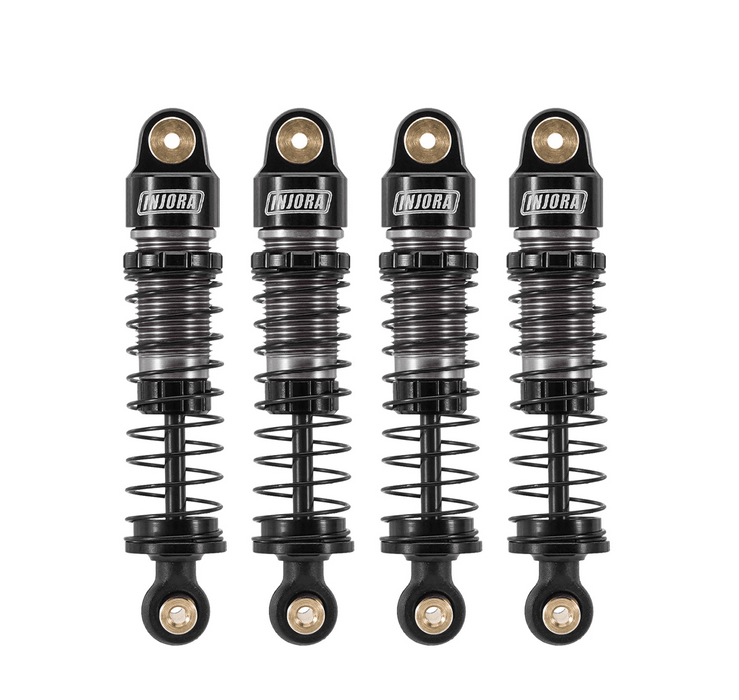 INJORA 40mm Big Bore Oil Shock Absorber for Axial SCX24 FMS FCX24M 1/24 (Aluminium)