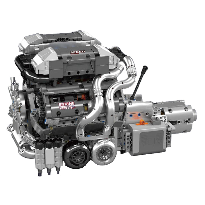 Mould King 10201 Moteur W16 + Transmission Blocs de Construction (2024 Stukken)