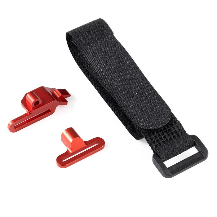 1Set Battery Fixing Mount w/ Strap for Traxxas Mini Maxx 2S 1/16 (Aluminium + nylon)