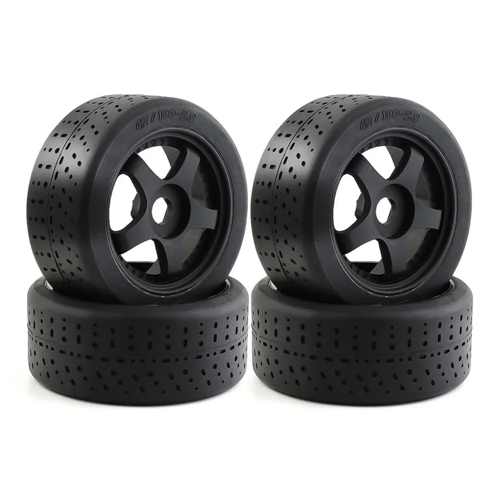 4PCS 102x45mm 1/7 Touring Drift Wheels Set (Plastic, Rubber)