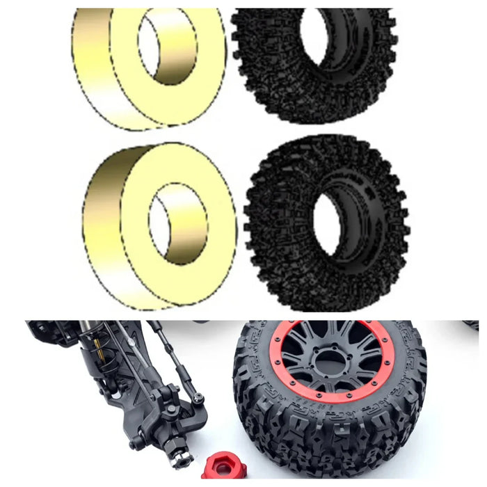 Tires w/ Foam L/R for RGT EX86190 EX86150 1/10