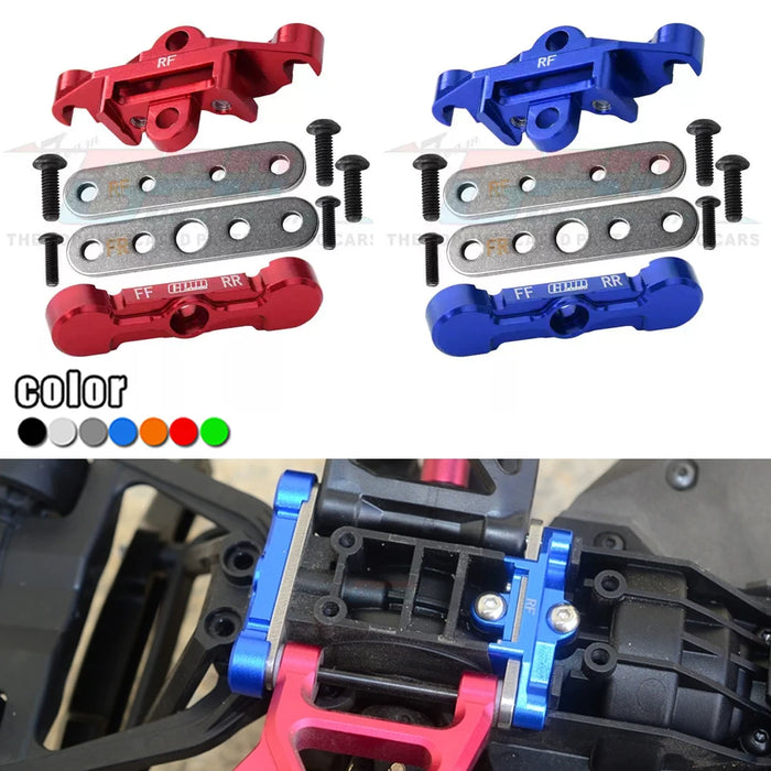 GPM cloison de montage de barre de liaison arrière pour Traxxas 1/8 MAXX SLASH 6S, WIDEMAXX 2.0 4S (aluminium) 8916 + 8927