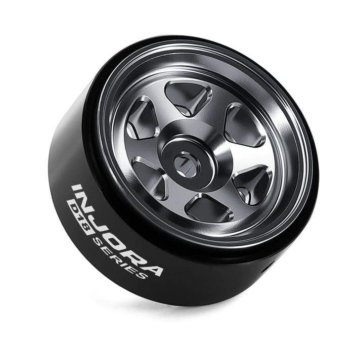 INJORA 4PCS 0.7" 18x9mm D18 Beadlock Crawler Wheels