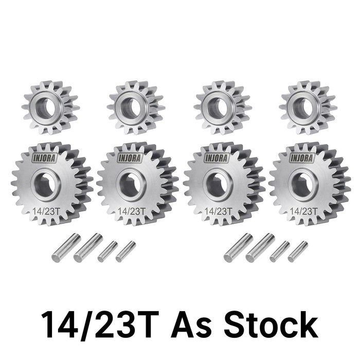 Ensemble d'engrenages de portail INJORA pour Redcat Ascent-18 1/18 (RVS)