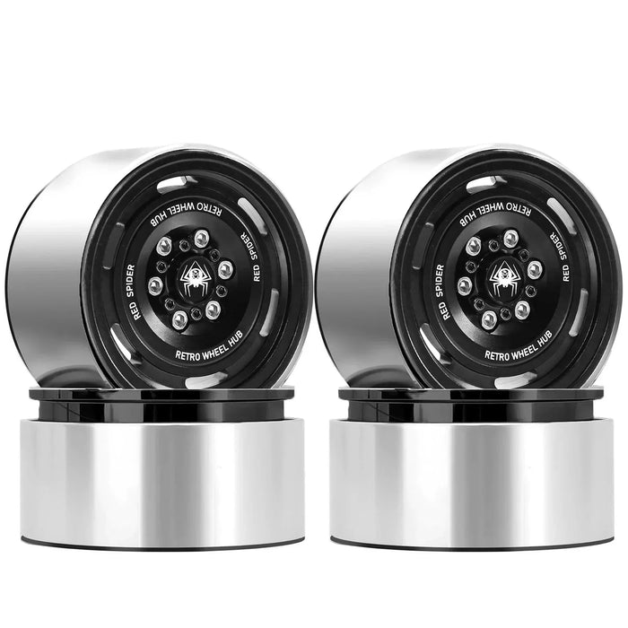 4PCS 1.9" 55x32mm 1/10 Crawler Beadlock Wheels (Metal)