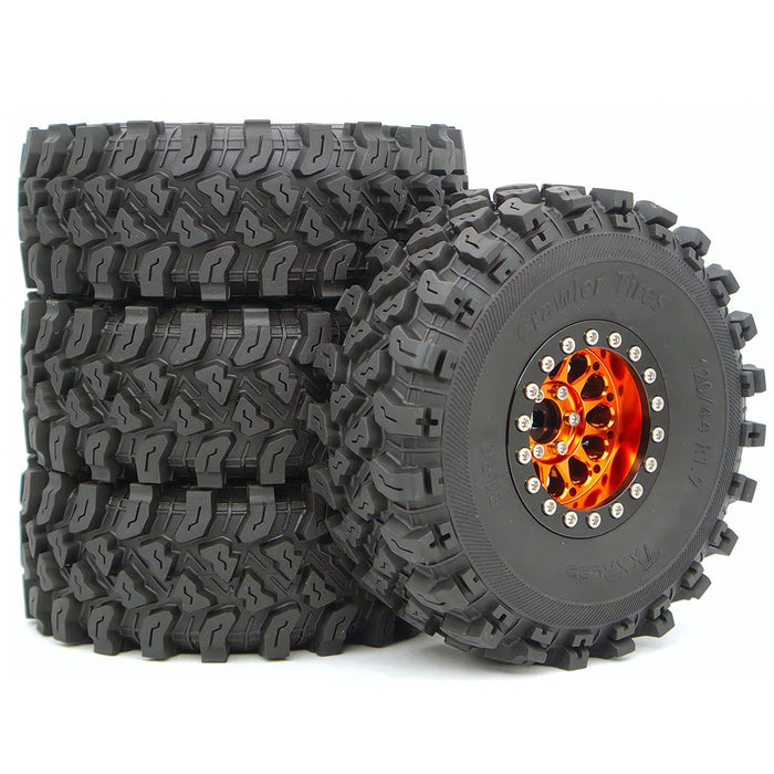 TxxRcss 4PCS 1.9" 120x44mm Beadlock Wheel Set 1/10 (Alu)