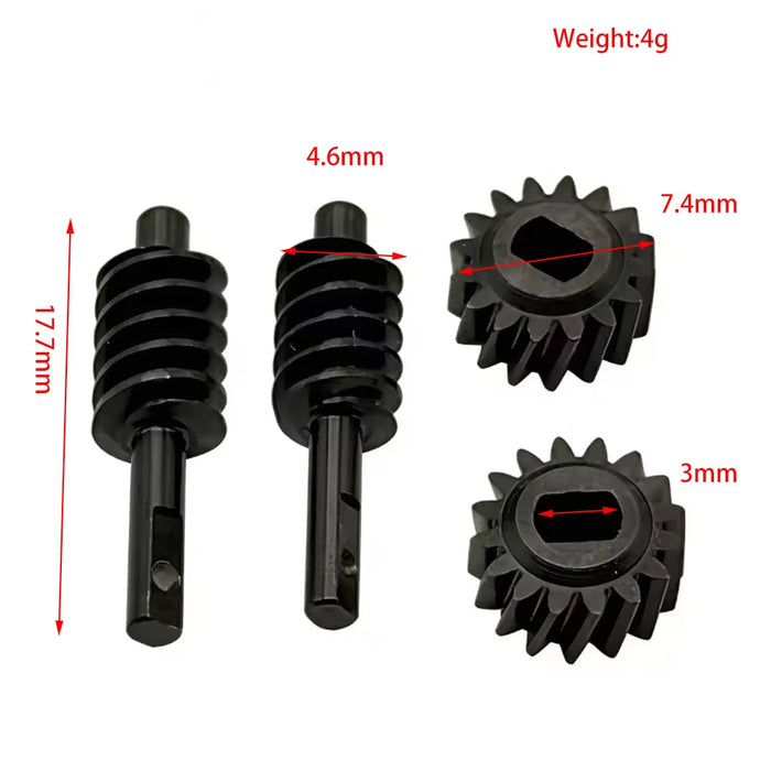 Axle Gear Portal Gears for Axial SCX30 1/30 (Staal)