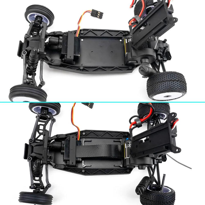 Plateau de batterie monté 2PCS avec ceinture pour LOSI Micro-B 1/24 (Aluminium)