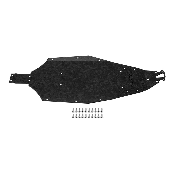 INJORA Chassis Plate for Losi Mini-B Buggy 1/16 (Koolstofvezel / Gesmede koolstofvezel)