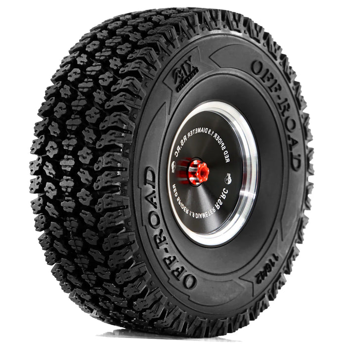 4PCS 1.9" 116x42mm 1/10 Crawler Beadlock Wheels Set (Metal, Rubber)