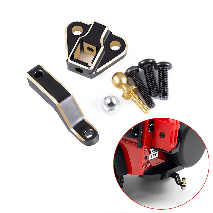 Crochet de remorquage Drop Hitch pour Traxxas TRX-4M Defender 1/18 (Messing)