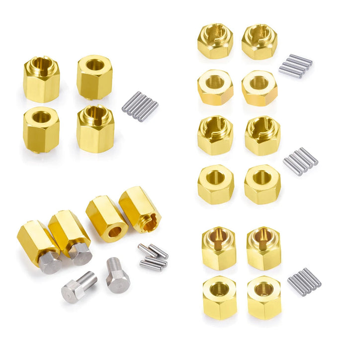 Extensions de moyeu hexagonal de roue 7mm 4/5/6/7/10mm pour Traxxas TRX-4M 1/18 (Messing)