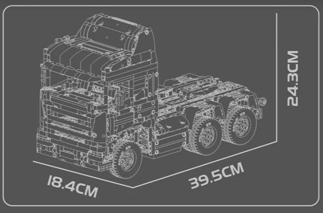 Mould King 13203 Camion Tracteur Scania Blocs de Construction (2060 Stukken)