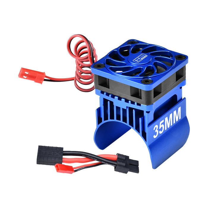 Ventilateur de refroidissement GPM & dissipateur thermique moteur 35mm pour TRAXXAS Mini Maxx 1/10 (AL)