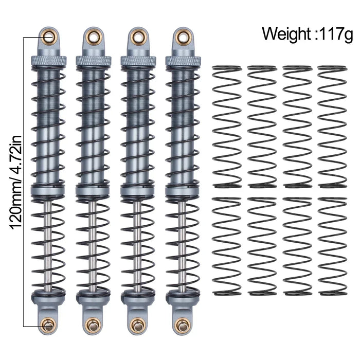 70mm-120mm Shock Absorber for Axial, Traxxas 1/10 (RVS)