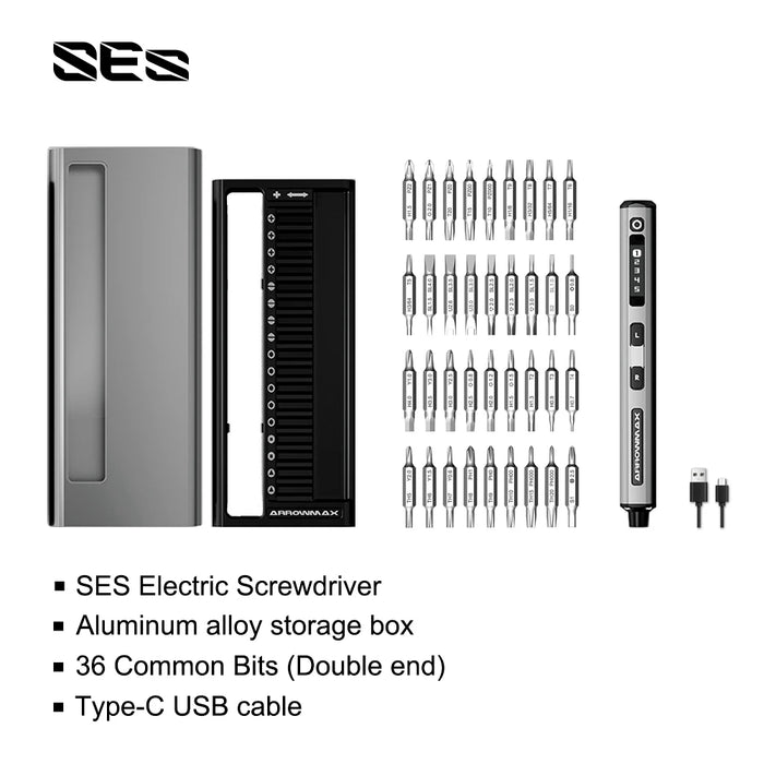 ARROWMAX SES 72 in 1 Rechargeable Cordless Mini Electric Screwdriver Set
