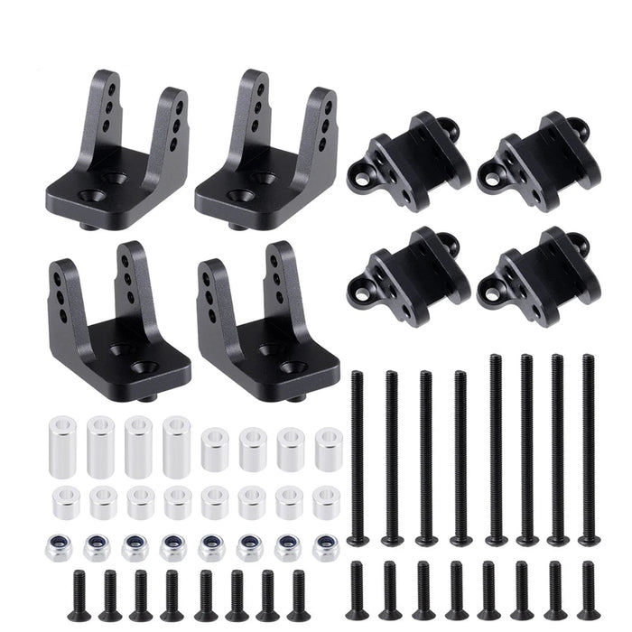 Support de fixation amortisseur supérieur et inférieur pour Losi LMT 1/8 (Alu)