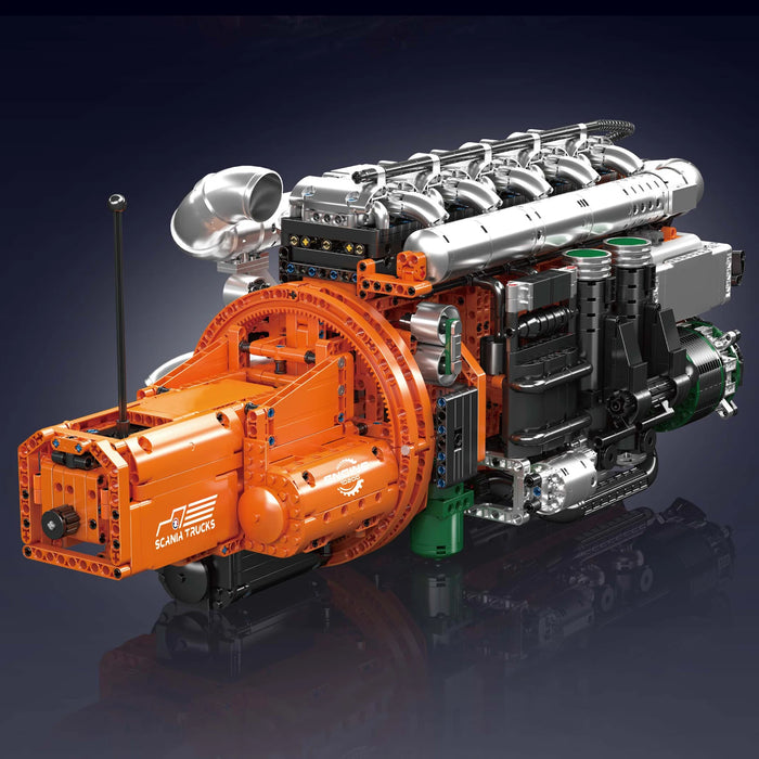 Mould King 10200 Scania Truck Engine + Transmission Building Blocks (3236 Pieces)