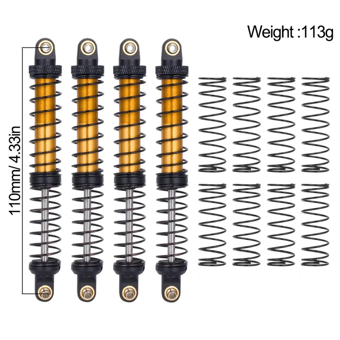 70mm-120mm Shock Absorber for Axial, Traxxas 1/10 (RVS)