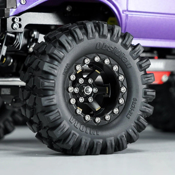 INJORA 1.3" 33.5x16.5mm 1/24 1/18 Beadlock Wheel Rims (Brass)