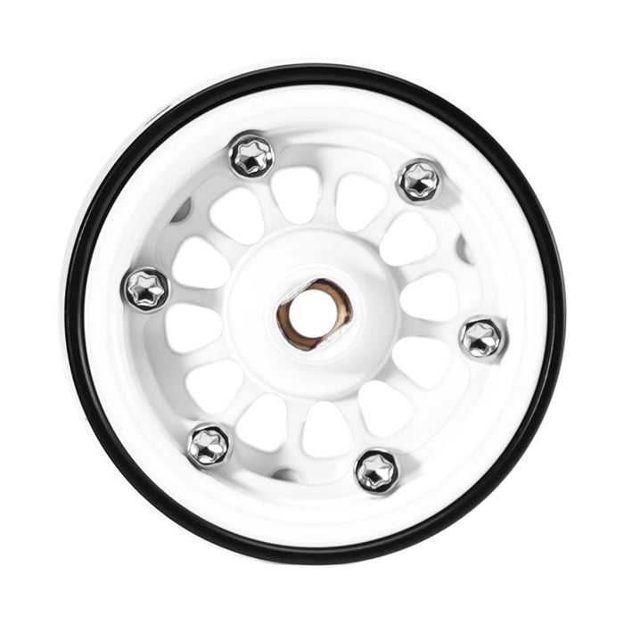 INJORA 4PCS 0.7" 19x10.8mm Beadlock Wheels Rims (Messing)