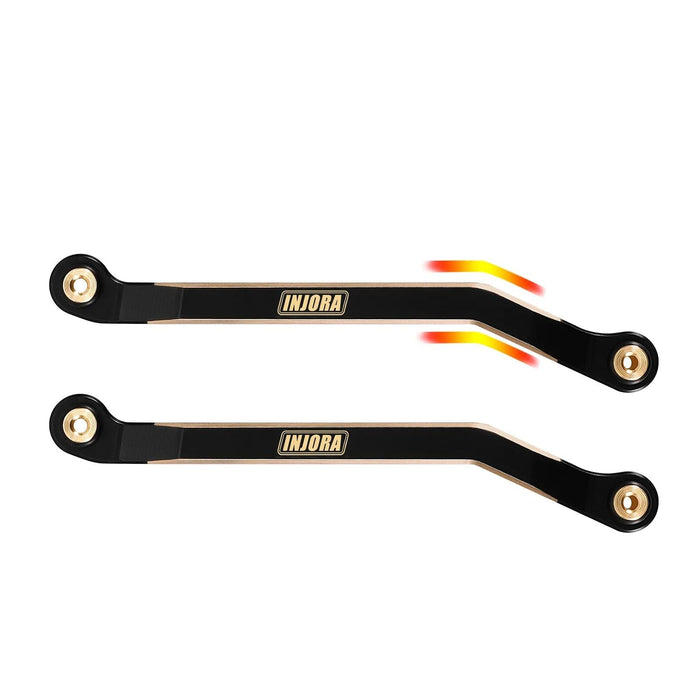 INJORA Liens de châssis à haute garde au sol Liens de direction pour FMS FCX24M 1/24 (Messing)