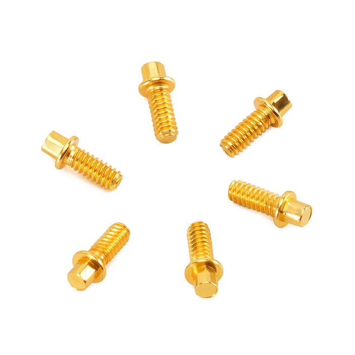 INJORA 100PCS 1.3" Wheels M1.6 Beadlock Screws (Black, Gold)