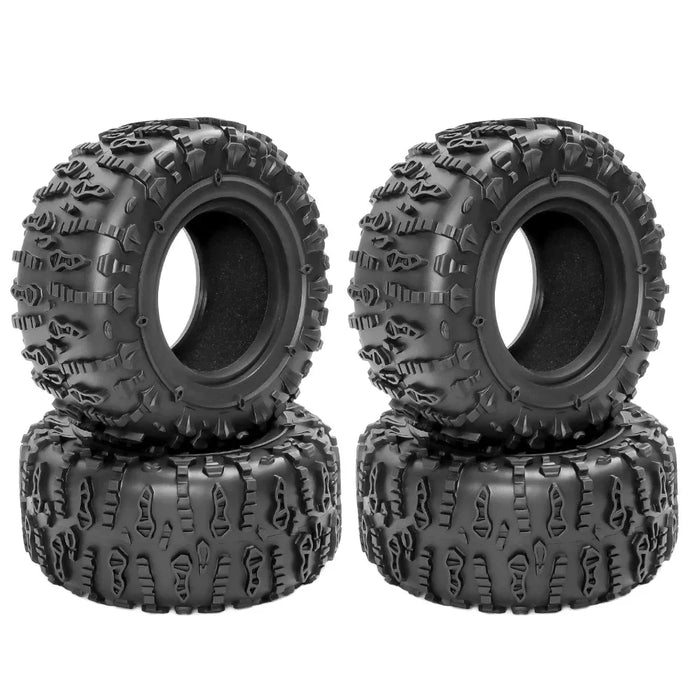 4PCS 2.6" 135x55mm 1/10 Crawler Beadlock Wheels Set (Rubber)