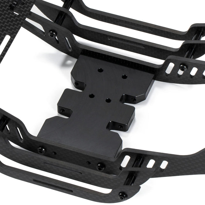 LCG Chassis Kit Frame w/ Delrin Skid for Axial SCX10 II 1/10 (Carbon Fiber)