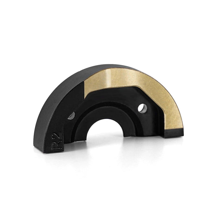 INJORA Steering Knuckles with Counterweights for Traxxas TRX4M 1/18 (Brass)