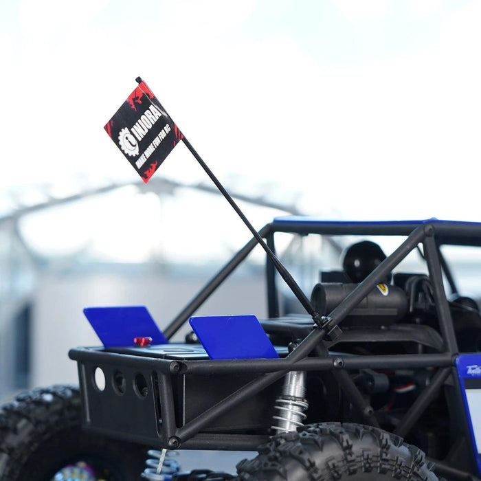 4PCS INJORA 147mm 1/10 Antenne de décoration avec drapeau