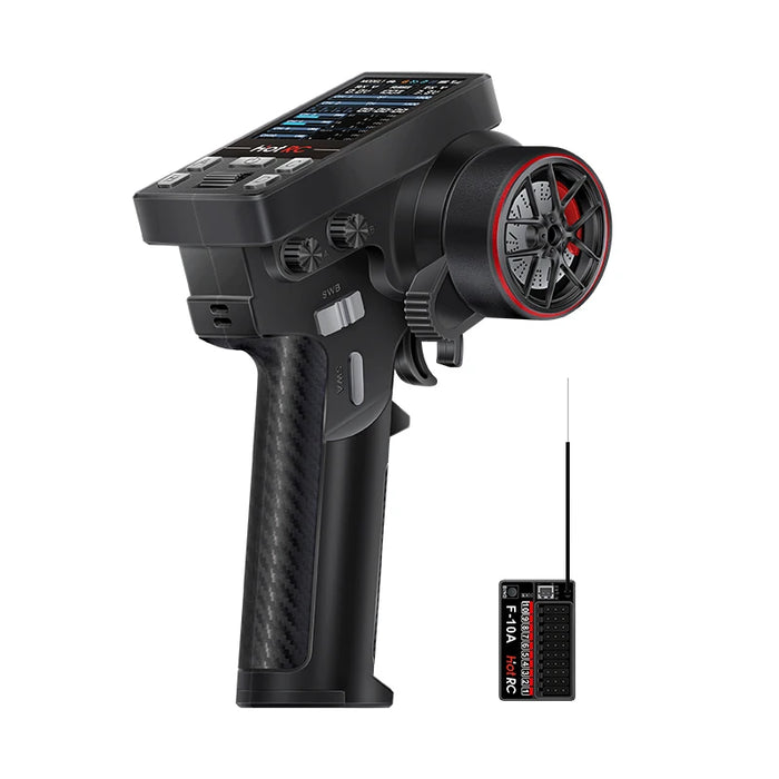 HotRC CT-10B 10Ch 2.4GHz Transmitter w/ F10-A Receiver